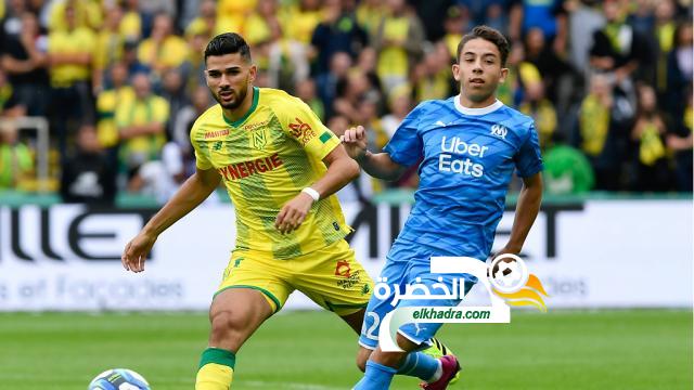 مهدي عبيد اساسي مع نانت ويتعادل ضد اولمبيك مرسيليا بالليغ 1