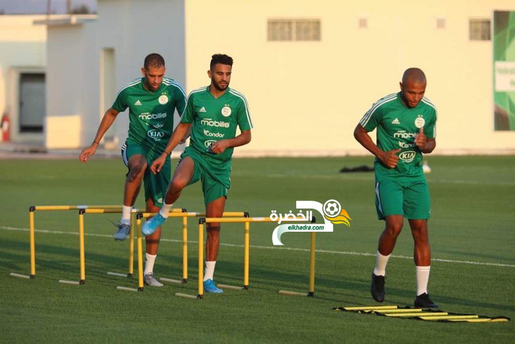 صور الحصة التدريبية الأولى للمنتخب الجزائري بالمركز التقني بسيدي موسى