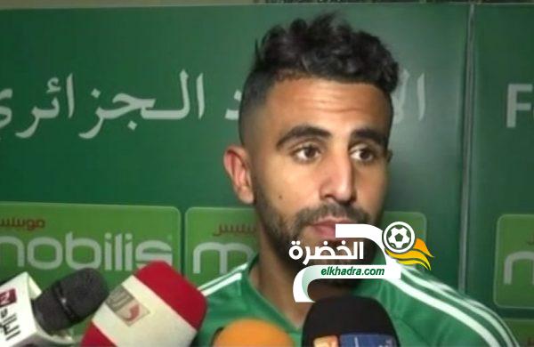رياض محرز : ” انا تحت تصرف غوارديولا ولا يوجد مشكل”