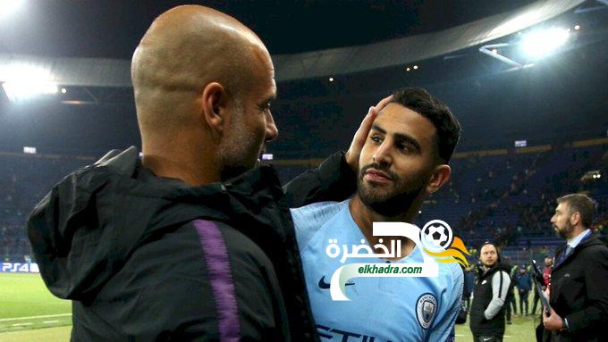 بيب غوارديولا يشيد برياض محرز ويطالبه بضرورة التحلي بالهدوء