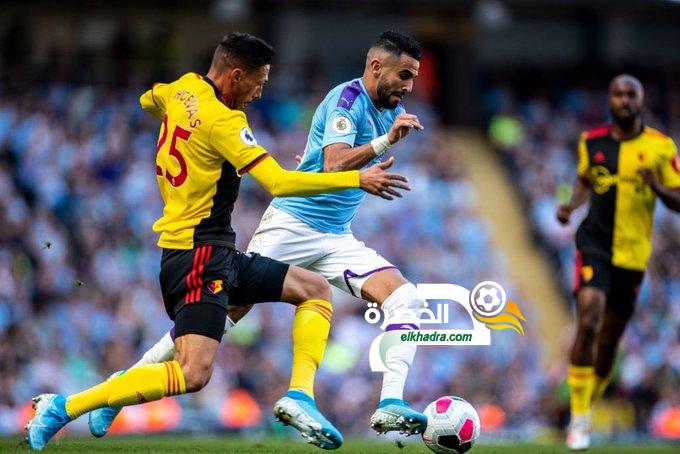 محرز ينهي الشوط الأول مع مانشستر سيتي بهدف والحصول على ركلة جزاء