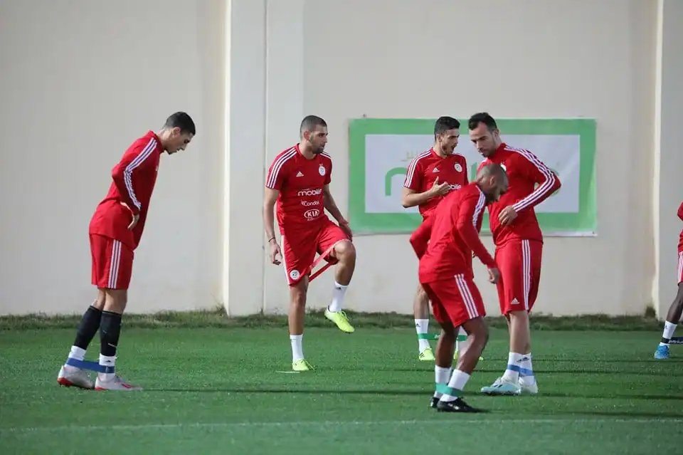المنتخب الوطني يواصل تحضيراته للمباراة الودية أمام منتخب الكونغو