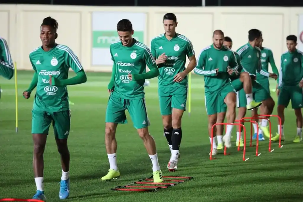 بالصور.. الخضر يواصلون تحضيراتهم للمباراة الودية أمام منتخب الكونغو الديموقراطية