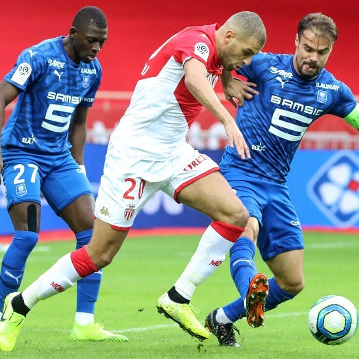إسلام ‎سليماني يقود نادي إمارة موناكو للفوز بثلاثية مقابل هدفين على رين 1