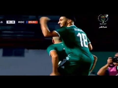 هدف اسلام سليماني اليوم ضد الكونغو | اهداف مباراة الحزائر والكونغو 1-0 1