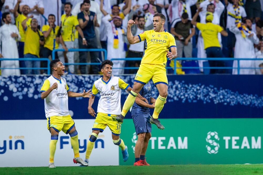 المغربي حمد الله يقود النصر لفوز مثير على الهلال في ديربي الرياض 4