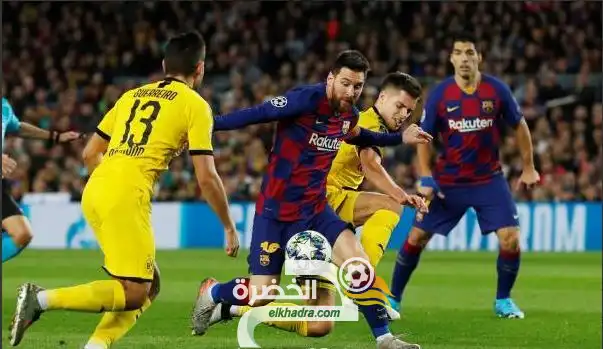 برشلونة يفوز على ضيفه بوروسيا دورتموند بثلاثية