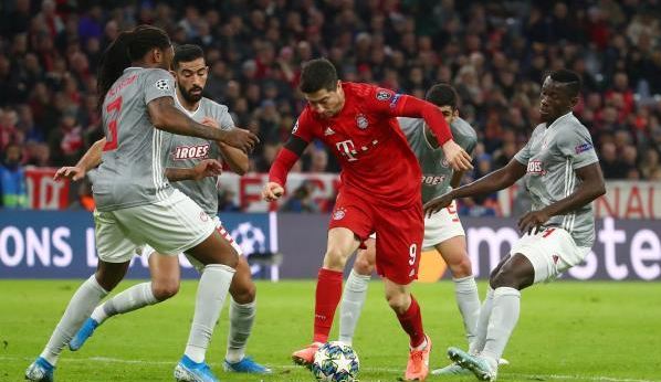 بايرن ميونخ يفوز على أوليمبياكوس ويتصدر مجموعته بدوري الأبطال