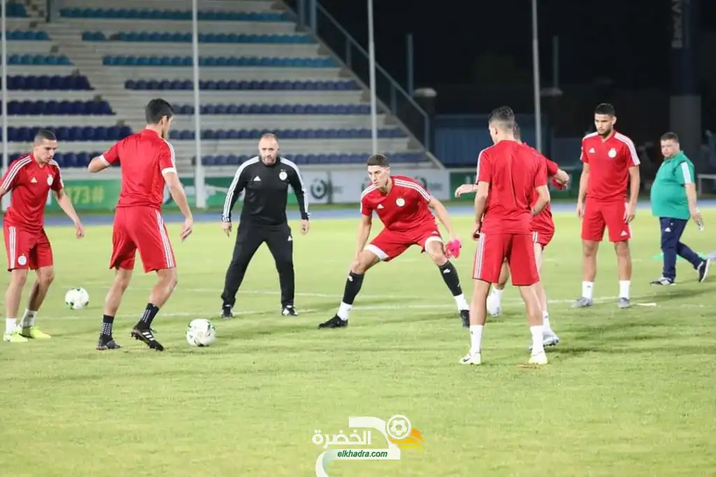 صور آخر حصة تدريبية للخضر تحضيرا للمواجهة أمام المنتخب البوتسواني