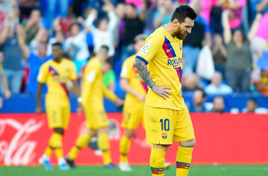 سقوط مدو لبرشلونة امام ليفانتي بثلاثية خارج الديار!