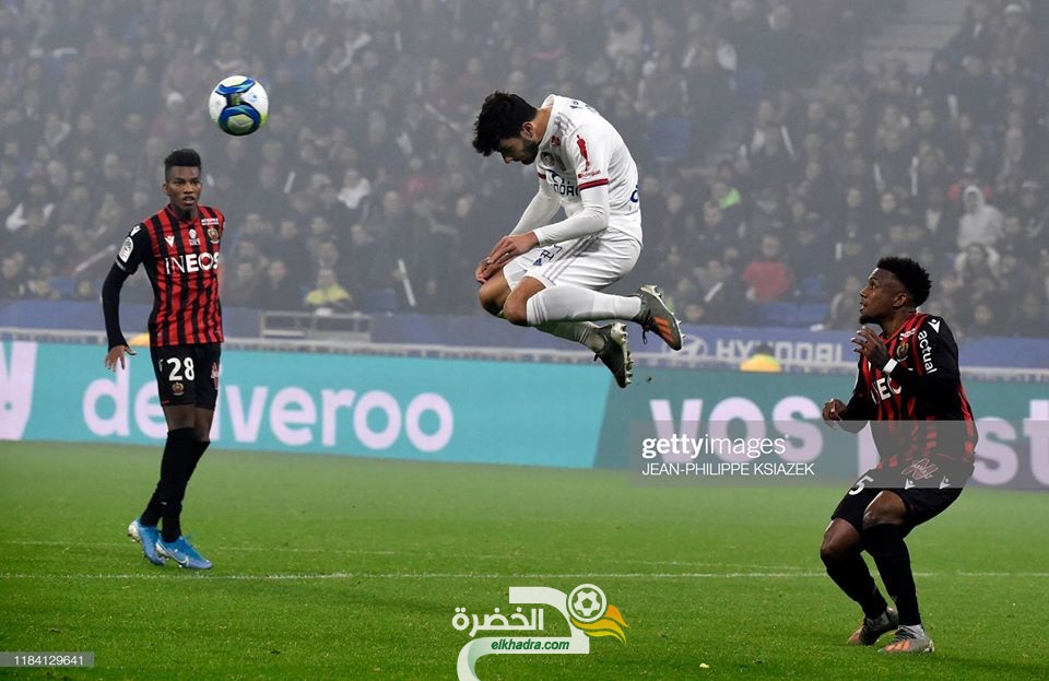 بمشاركة اوناس وبوداوي .. ليون يفوز على ضيفه نيس