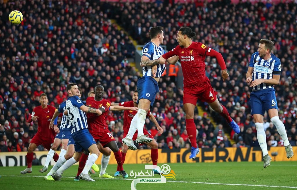 ليفربول يفوز على ضيفه برايتون ليبتعد بصدارة البريميير ليج بفارق 11 نقطة