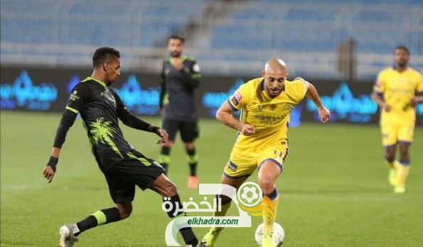 النصر يفوز على ضيفه التعاون ويتصدر الدوري السعودي 20