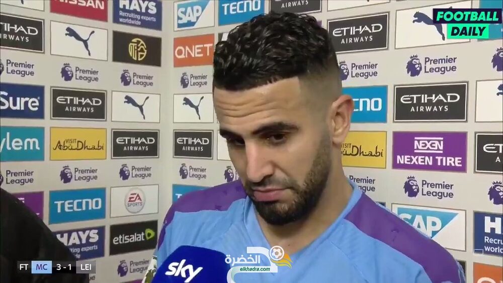 رياض محرز :"لا أعلم ما اذا كانت افضل مبارياتي " 29 رياض محرز :"لا أعلم ما اذا كانت افضل مبارياتي " 29
