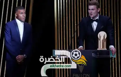 الهولندي ماتييس دي ليخت يحصد جائزة أفضل لاعب شاب تحت 21 عاماً