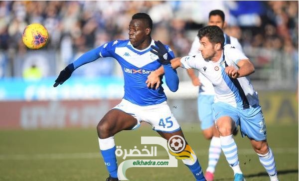 ماريو بالوتيلي يسجل أول أهداف الدوري الإيطالي سنة 2020
