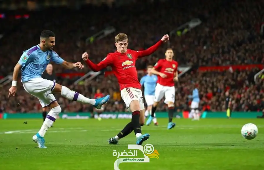 محرز هداف ويقود السيتي لفوز مثير على اليونايتد في ذهاب نصف نهائي كأس رابطة المحترفين الإنجليزية