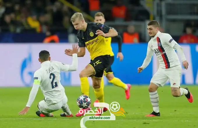 هولاند يقود بوروسيا دورتموند للفوز على باريس سان جيرمان