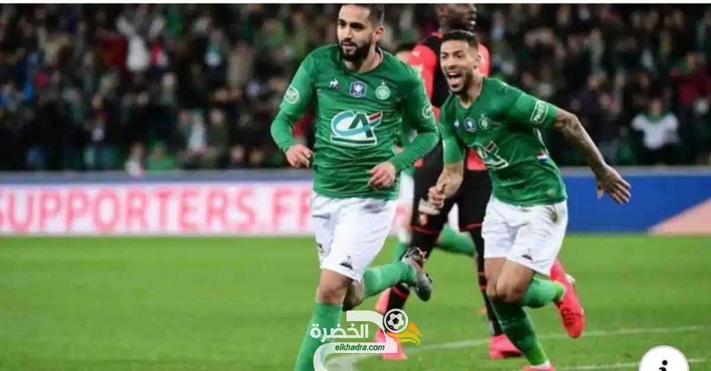 رياض بودبوز يقود فريقه سانت ايتيان الى نهائي كأس فرنسا بعد 38 عاما