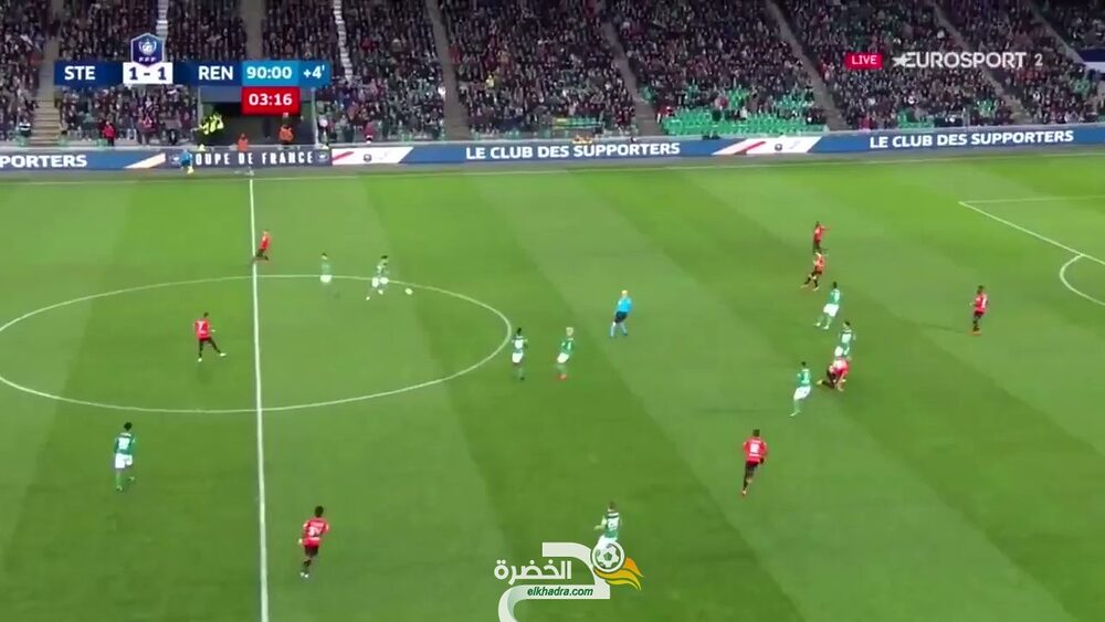 هدف رائع لدولي الجزائري بودبوز أمام رين في الدقيقة 94 ويهدي التأهل لـ سانت إيتيان 25 هدف رائع لدولي الجزائري بودبوز أمام رين في الدقيقة 94 ويهدي التأهل لـ سانت إيتيان 25