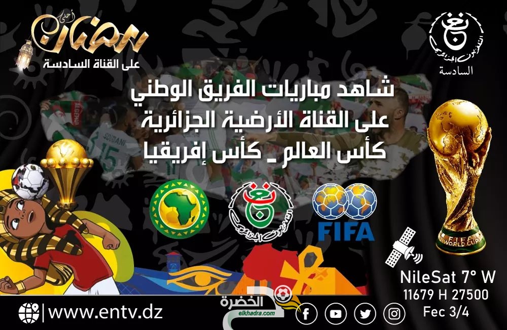 التلفزيون الجزائري يتحصل على حقوق إعادة بث مباريات المنتخب الوطني