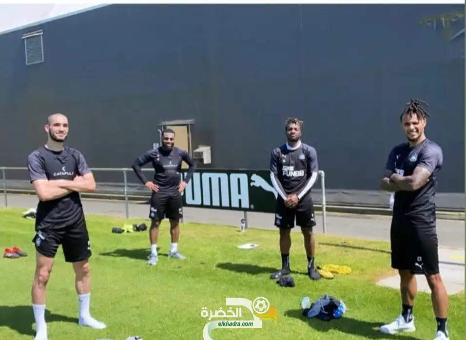 بن طالب يشارك في تدريبات جماعية مع نيوكاسل كأول نادِ إنجليزي