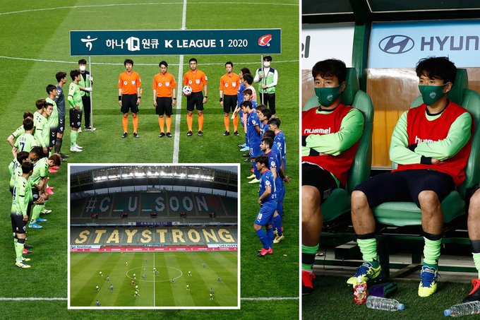 الدوري الكوري الجنوبي يبدأ من جديد بدون مشجعين 1