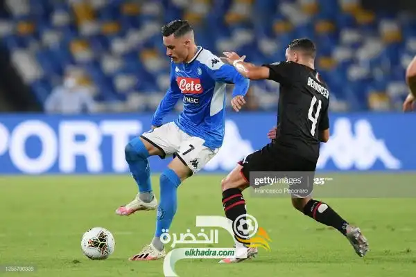 نابولي 2-2  ميلان: ‏بن ناصر يعود بنقطة من ملعب سان باولو!
