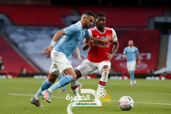 ‏‎ارسنال يطيح بمحرز ‎ومانشستر سيتي بثنائية في قمة ويمبلي ويبلغ نهائي كأس ‎الاتحاد الإنكليزي