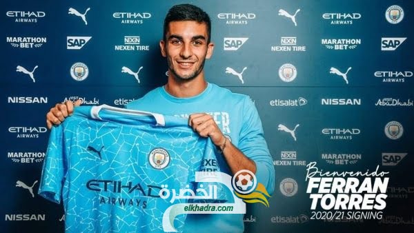 مانشستر سيتي يتعاقد الإسباني فيران توريس لمدة 5 مواسم