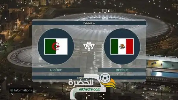 مباراة الجزائر و المكسيك مباشرة على قناة عربية مفتوحة في النايلسات