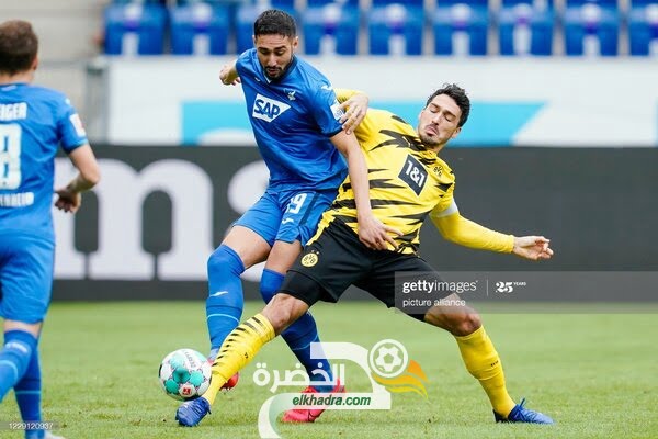 بلفوضيل اساسي في هزيمة هوفنهايم امام بوروسيا دورتموند بهدفٍ نظيف