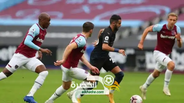 بمشاركة محرز .. ‏مانشستر سيتي يتعادل إيجابيًا مع وست هام بهدف لكل فريق 
