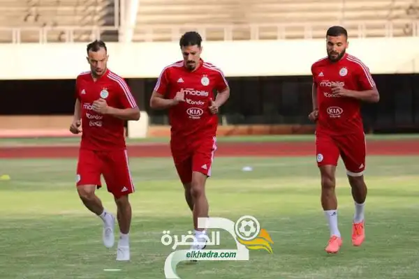 بالصور .. الخضر يجرون أول حصة تدريبية تحضيرا لمباراة زيمبابوي ‎