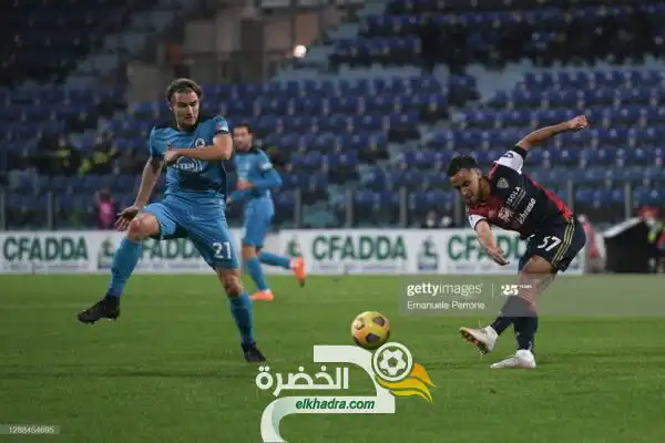 آدم وناس اساسي في تعادل كالياري مع سبيزيا بالدوري الايطالي