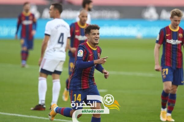 برشلونة يعود لطريق الانتصارات ويحقق الفوز على أوساسونا
