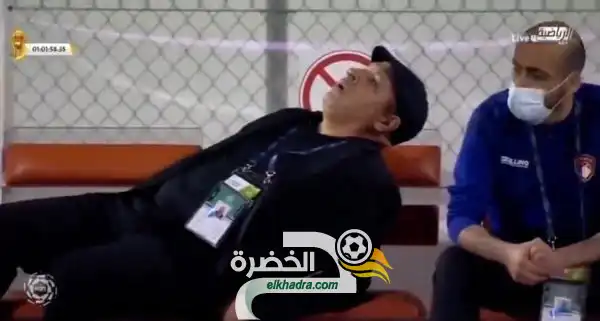 بن زكري يقع مغشيا عليه أثناء مباراة ضمك أمام الشباب