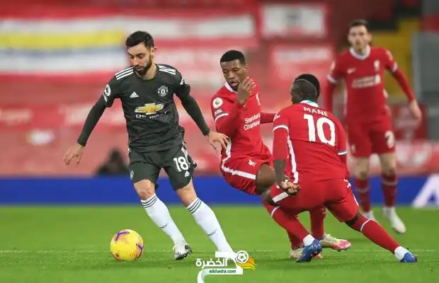 قمة الدوري الإنكليزي الممتاز بين ليفربول وضيفه مانشستر يونايتد تنتهي بالتعادل