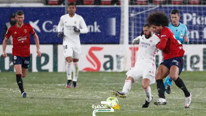 تحت الثلوج نادي ريال مدريد يسقط في فخ التعادل السلبي أمام أوساسونا