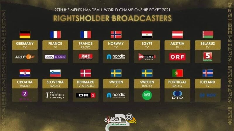 إليكم القنوات التلفزيونية والإذاعية الناقلة لمباريات بطولة العالم لكرة اليد مصر 2021  1