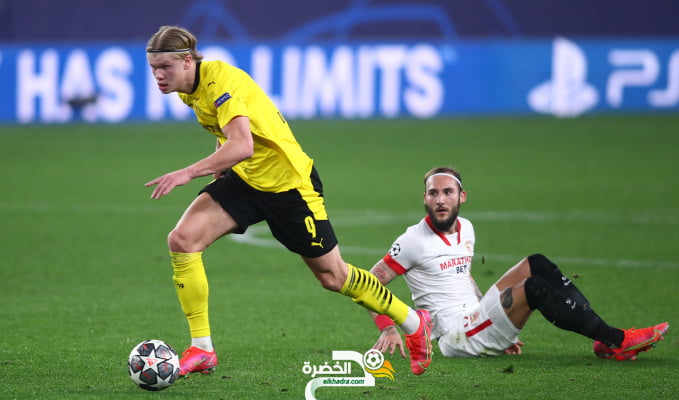 هالاند يقود بوروسيا دورتموند للفوز خارج قواعده على إشبيلية