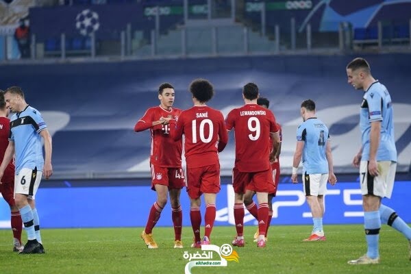 بايرن ميونخ يفوز على لازيو برباعية ويقترب من ربع نهائي دوري أبطال أوروبا