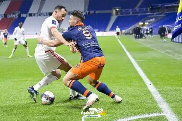 تنقيط ديلور بلعمري و سليماني في مباراة اليوم مونبيليه ضد ليون
