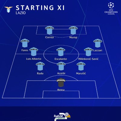 محمد فارس يقود تشكيلة لاتسيو الإيطالي ضد بايرن ميونخ