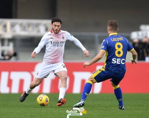 ميلان يفوز على مضيفه هيلاس فيرونا بهدفين نظيفين