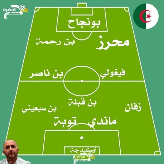 الجزائر بوتسوانا: التشكيلة المتوقعة للمنتخب الجزائري 1