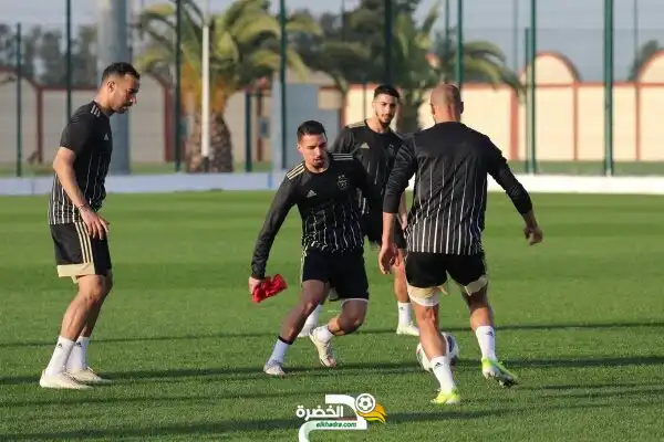 بالصور الخضر يواصلون تحضيراتهم لمباراة بوتسوانا