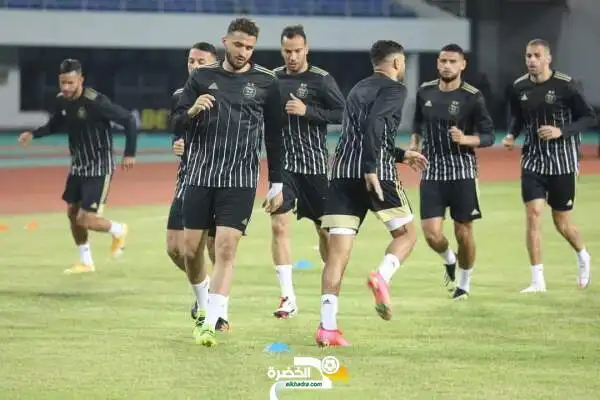 المنتخب الوطني : صور آخر حصة تدريبية للخضر قبل مواجهة زامبيا