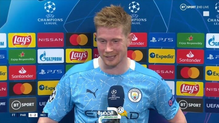 بالفيديو شاهد ماذا قال دي بروين عن هدف رياض محرز اليوم