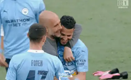 شاهد بالفيديو اداء عالمي لرياض محرز في النهائي رجل المباراة